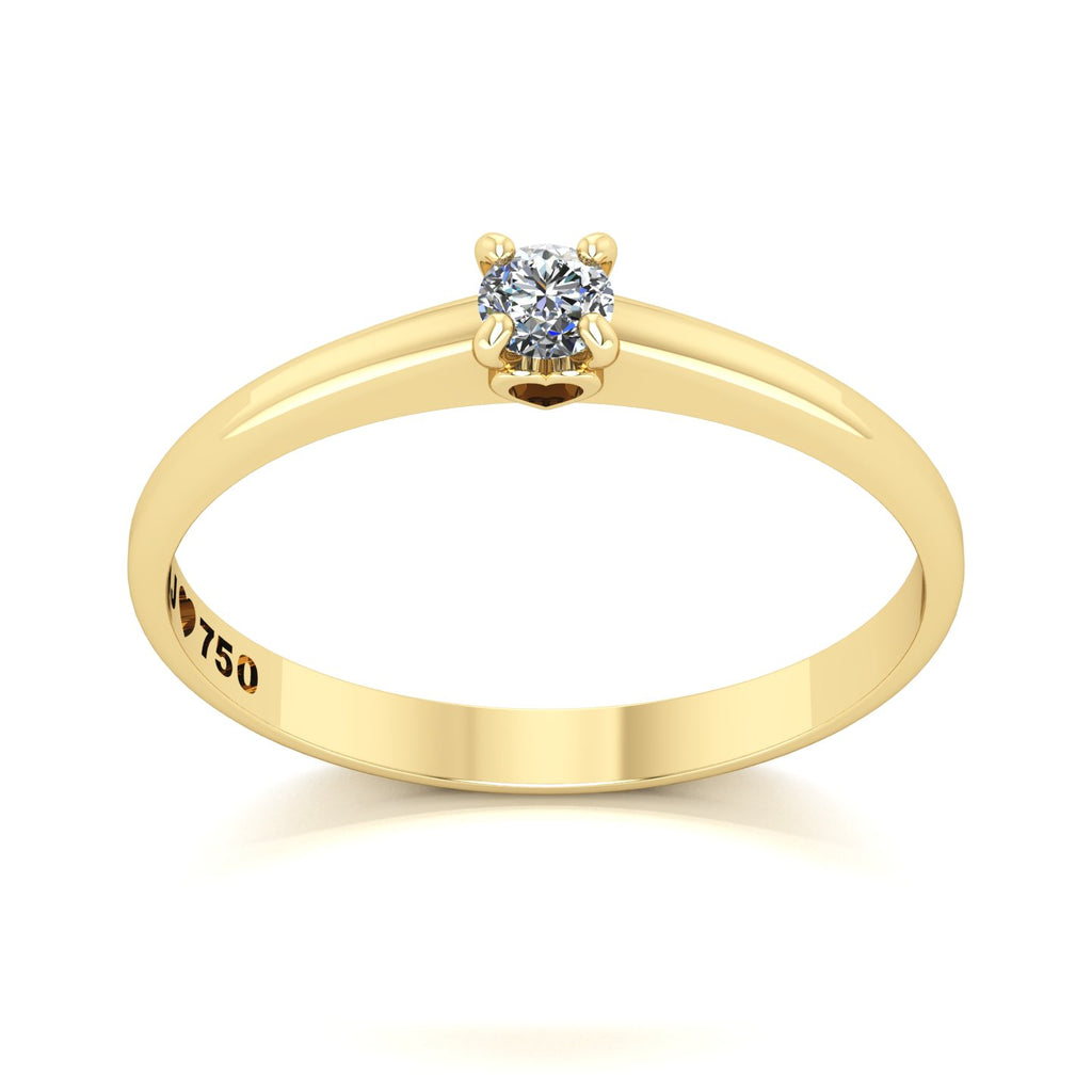 Anel de Noivado Charming Ouro 18k