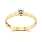 Anel de Noivado Charming Ouro 18k