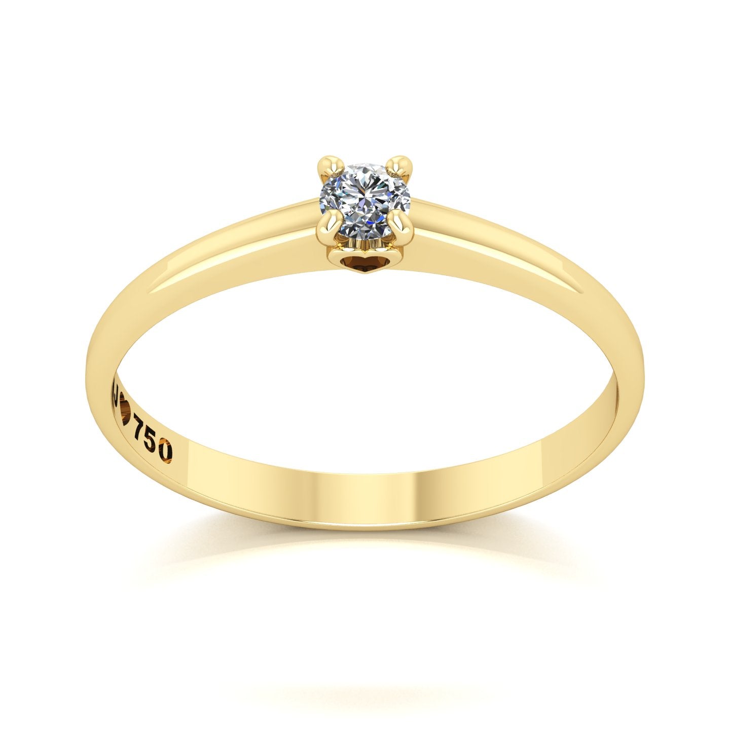 Anel de Noivado Charming Ouro 18k