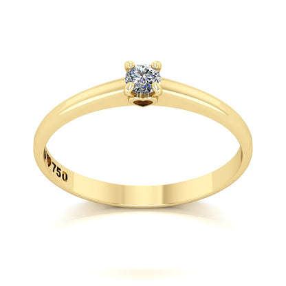 Anel de Noivado Charming Ouro 18k