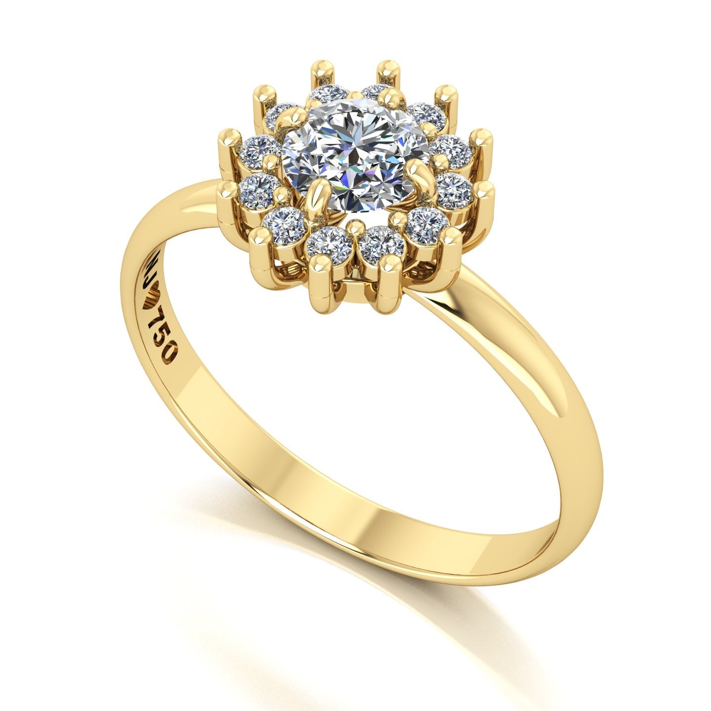 Anel de Noivado Big Joy Ouro 18k