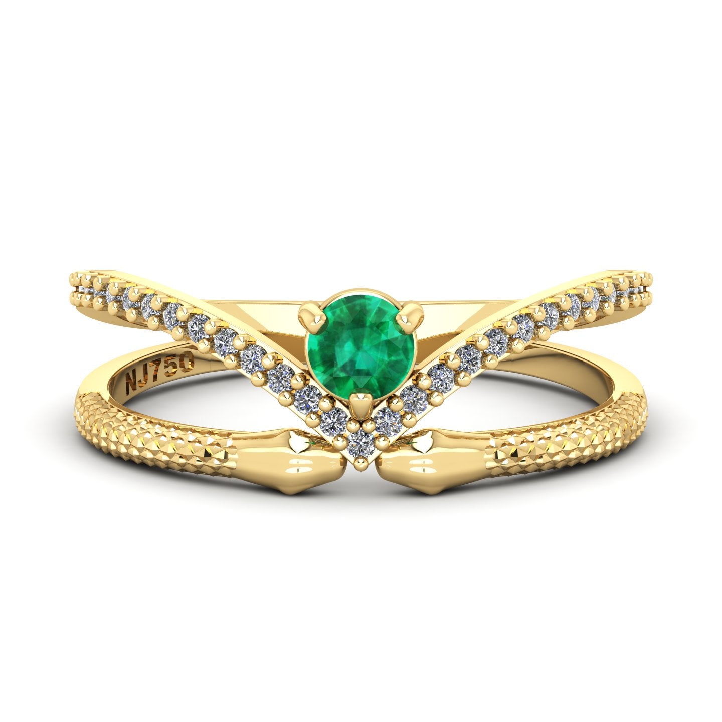Anel de Formatura de Veterinária Vitalis Serpentis Ouro 18k