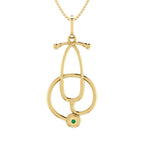 Pingente de Estetoscópio II Ouro 18k