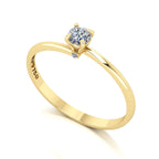 Anel de Noivado Serenity Ouro 18k