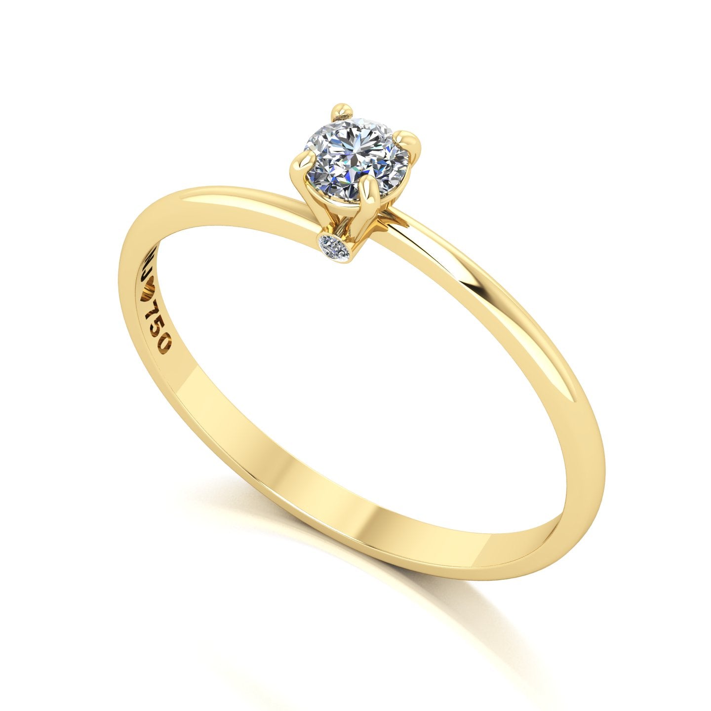 Anel de Noivado Serenity Ouro 18k