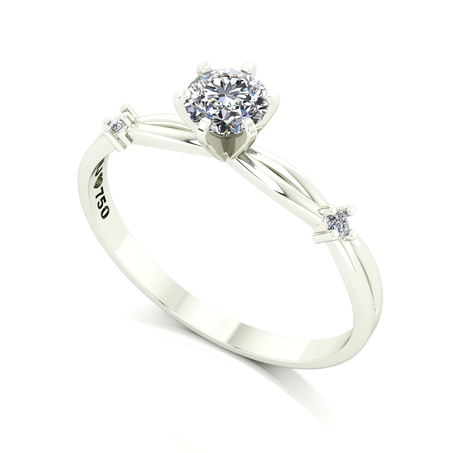 Anel de Noivado Promise Ouro 18k