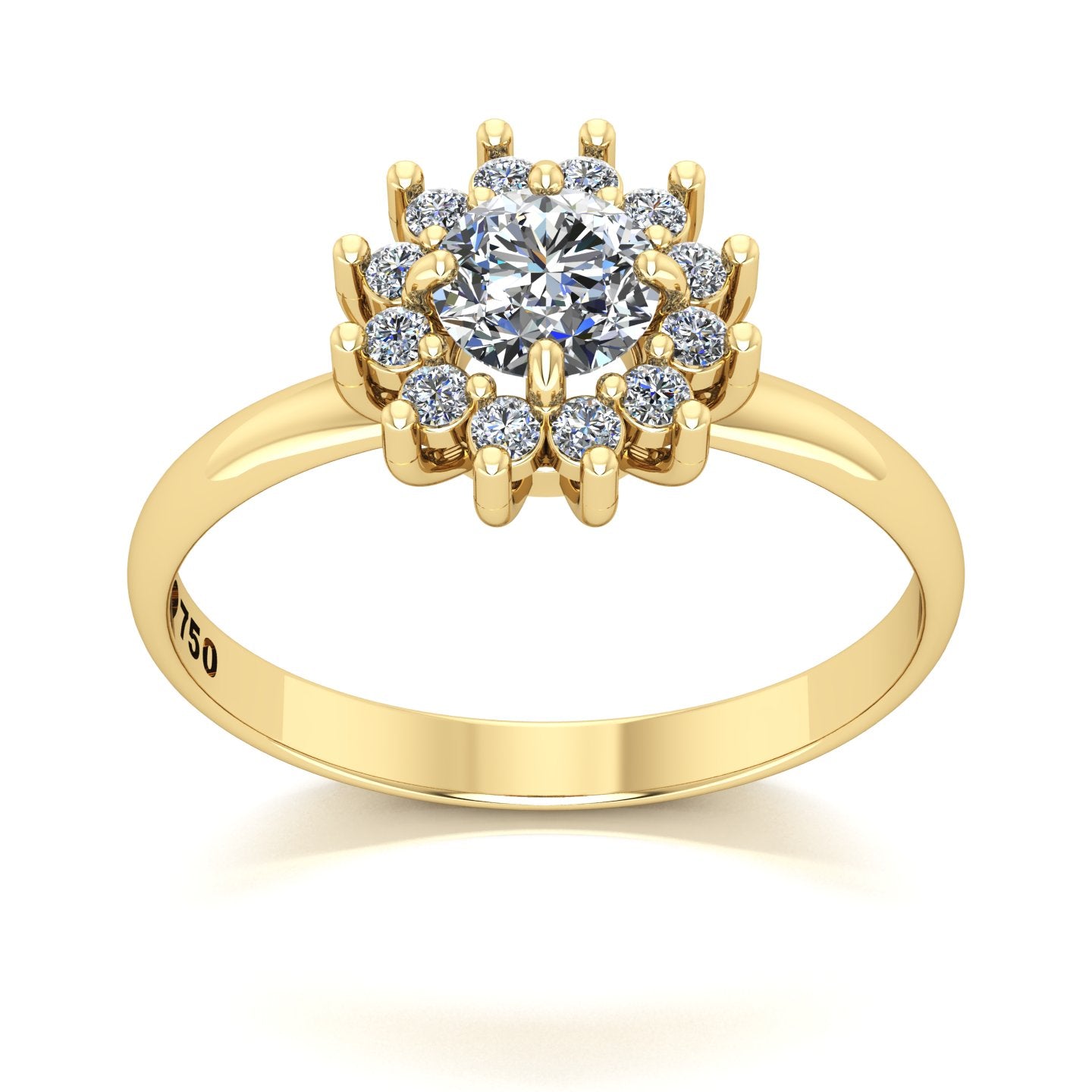 Anel de Noivado Big Joy Ouro 18k