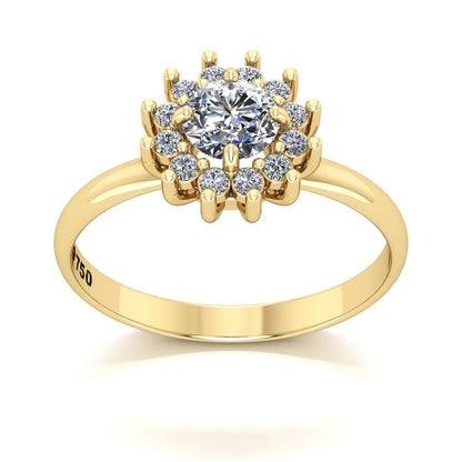 Anel de Noivado Big Joy Ouro 18k