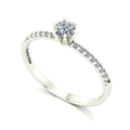 Anel de Noivado Elysian II Ouro 18k