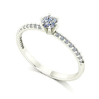 Anel de Noivado Elysian II Ouro 18k
