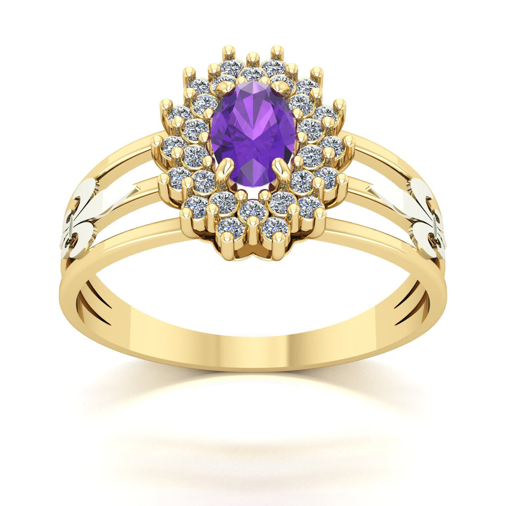 Anel de Formatura de Letras Bright Ouro 18k