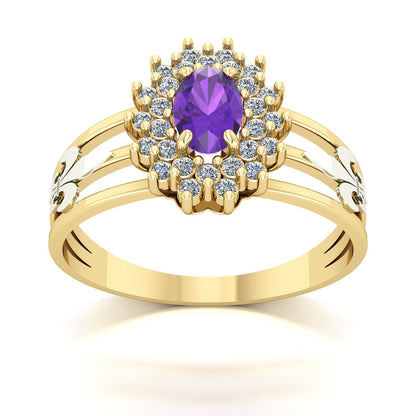 Anel de Formatura de Letras Bright Ouro 18k