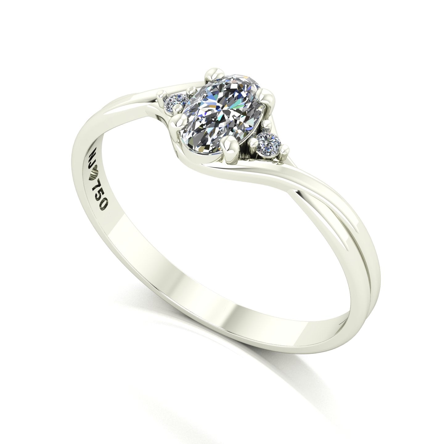 Anel de Noivado Harmony Ouro 18k