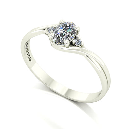 Anel de Noivado Harmony Ouro 18k