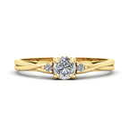 Anel de Noivado Harmony II Ouro 18k