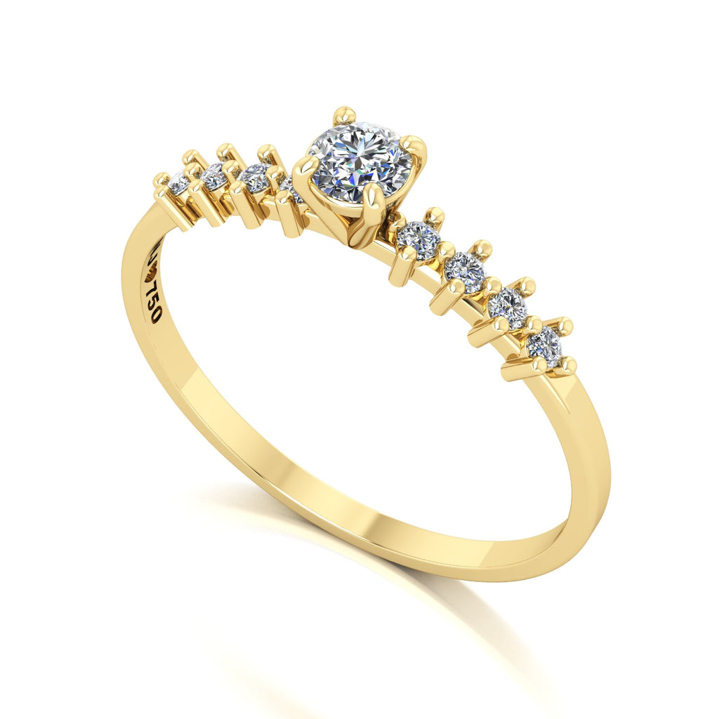 Anel de Noivado Spark Ouro 18k