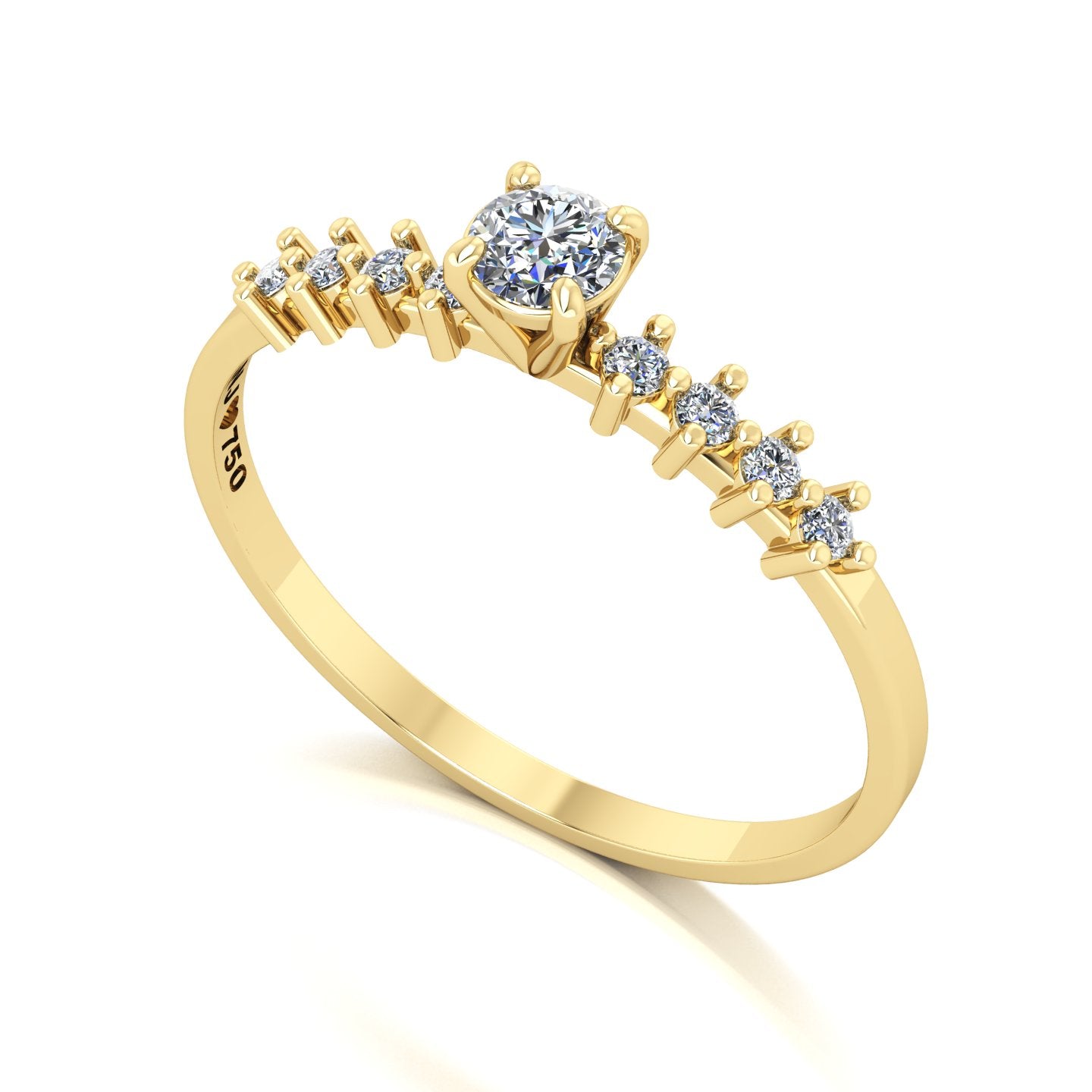 Anel de Noivado Spark Ouro 18k