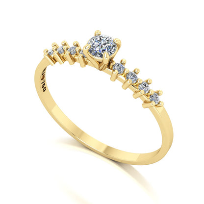 Anel de Noivado Spark Ouro 18k