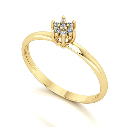 Anel de Noivado Florence Ouro 18k