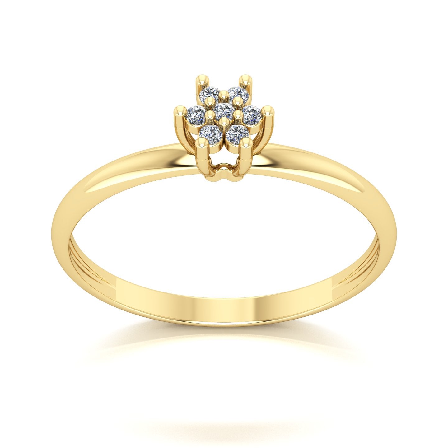 Anel de Noivado Florence Ouro 18k
