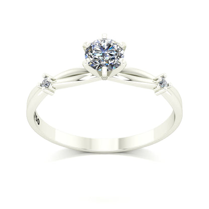 Anel de Noivado Promise Ouro 18k