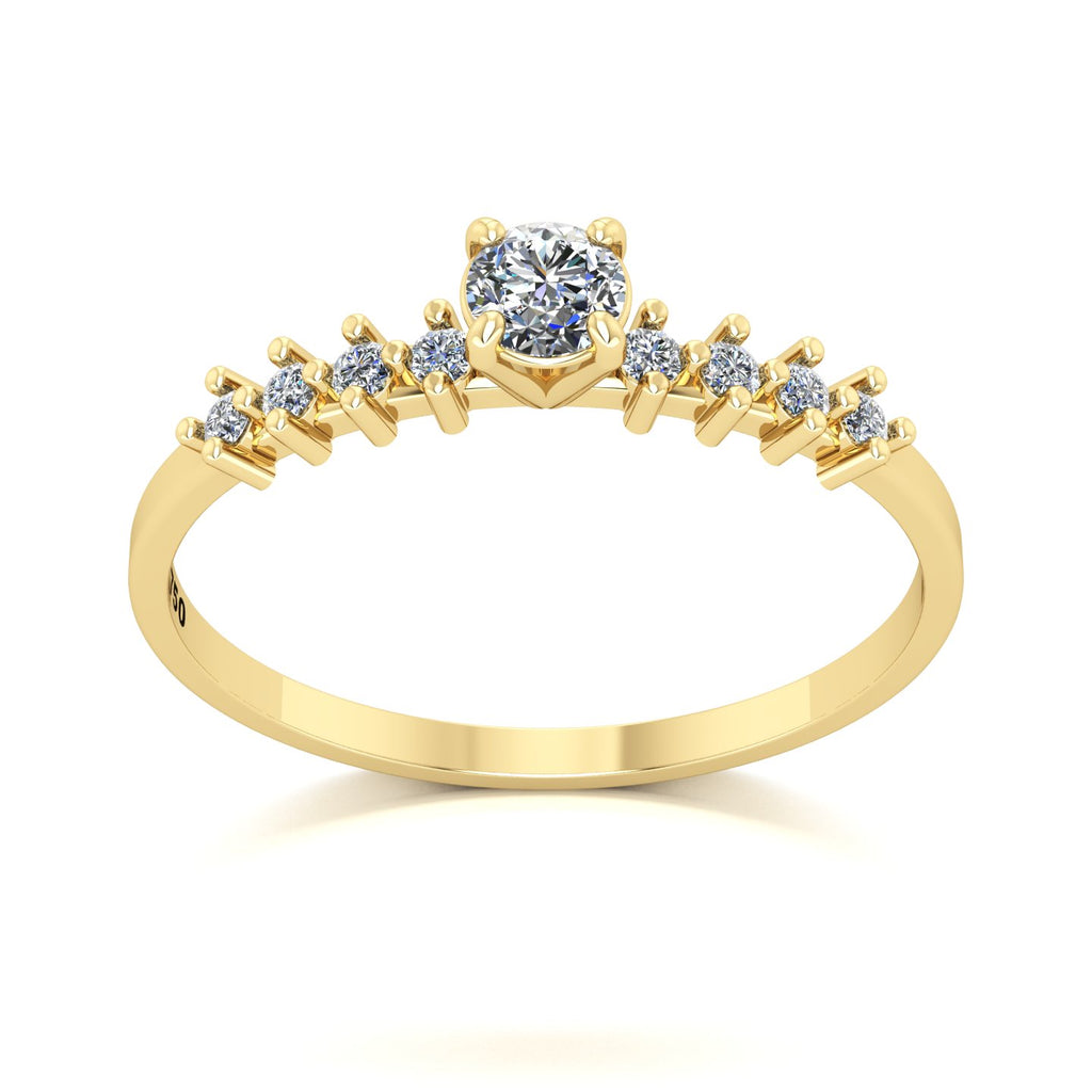 Anel de Noivado Spark Ouro 18k