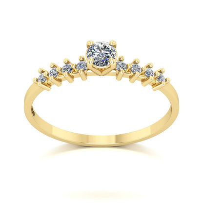 Anel de Noivado Spark Ouro 18k
