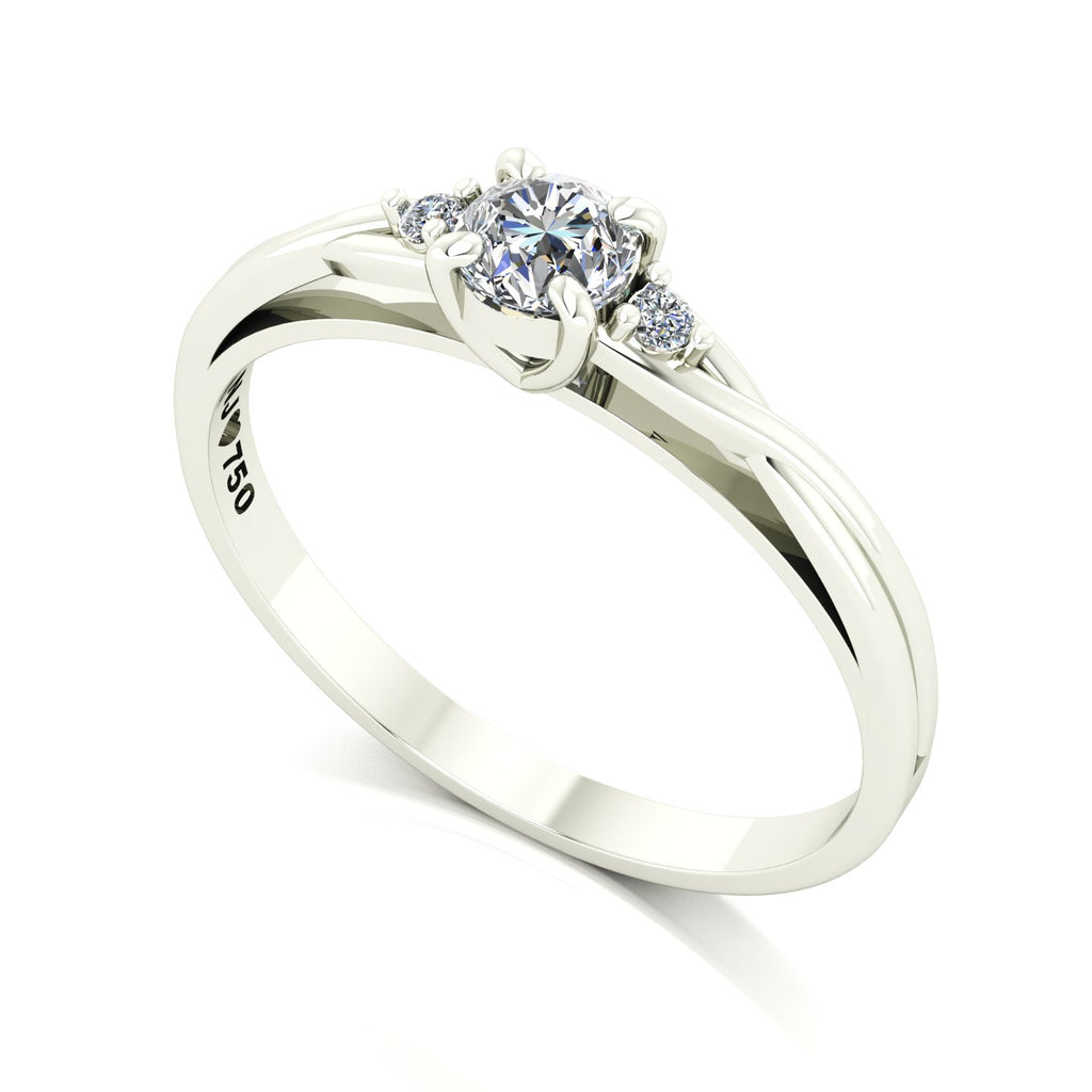 Anel de Noivado Harmony II Ouro 18k