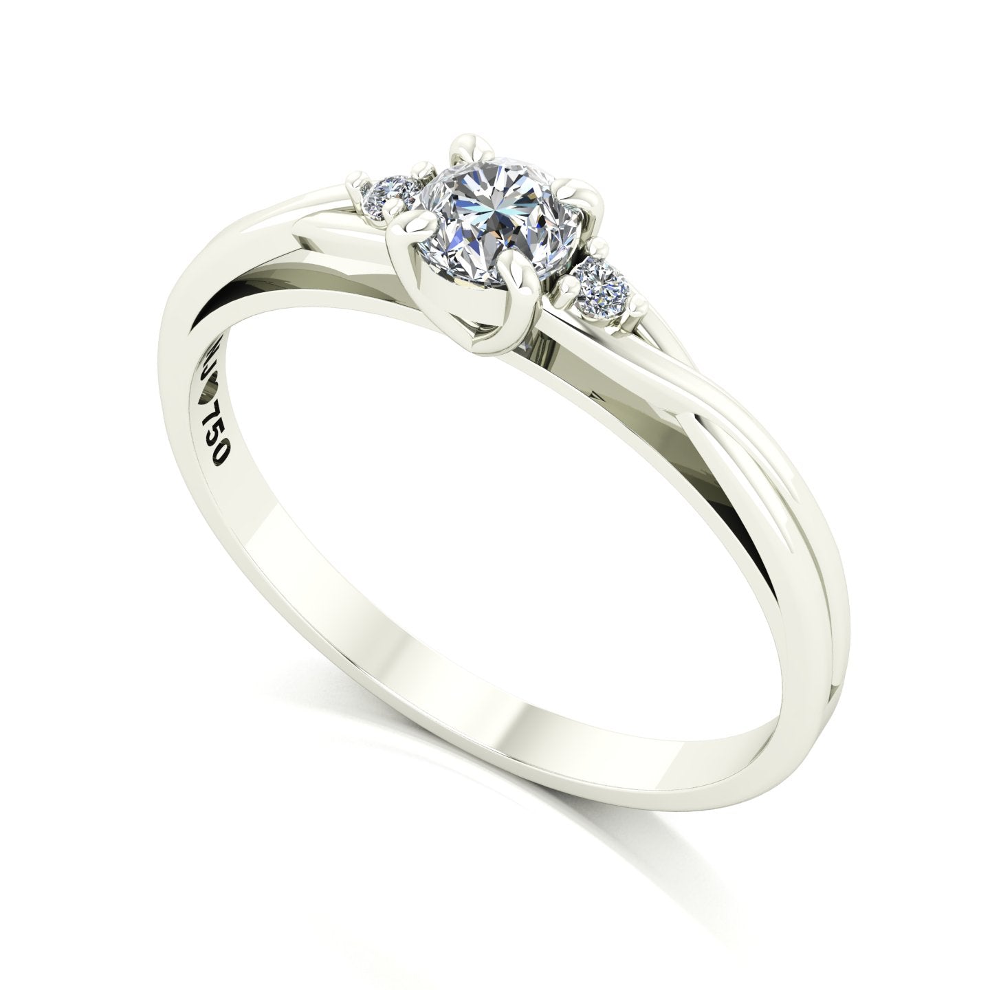 Anel de Noivado Harmony II Ouro 18k