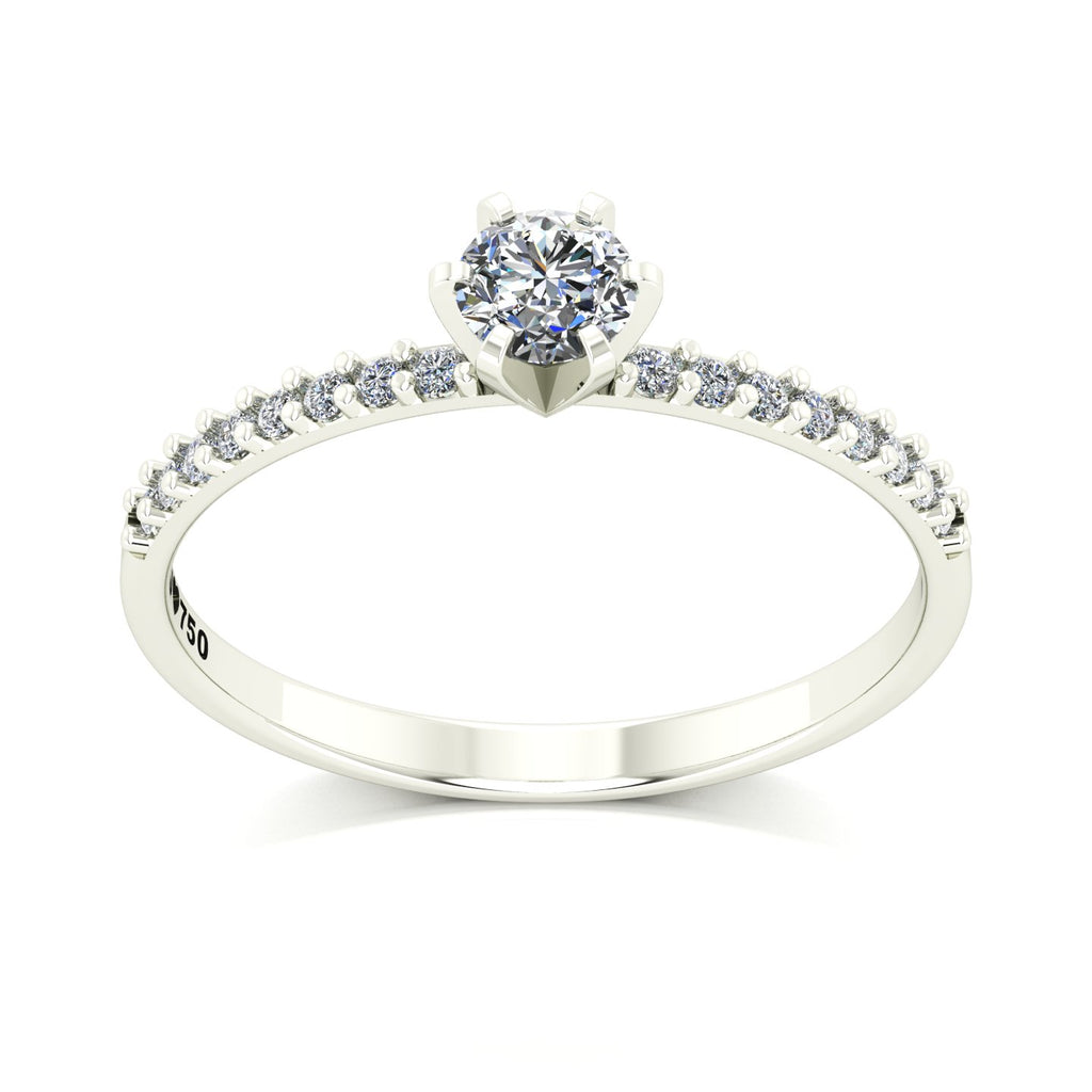 Anel de Noivado Elysian II Ouro 18k