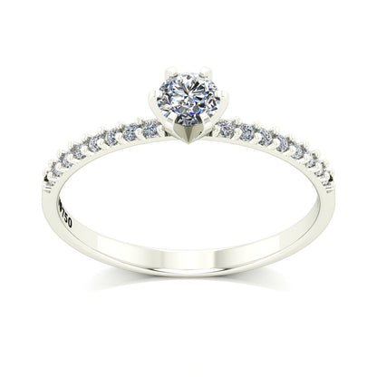 Anel de Noivado Elysian II Ouro 18k