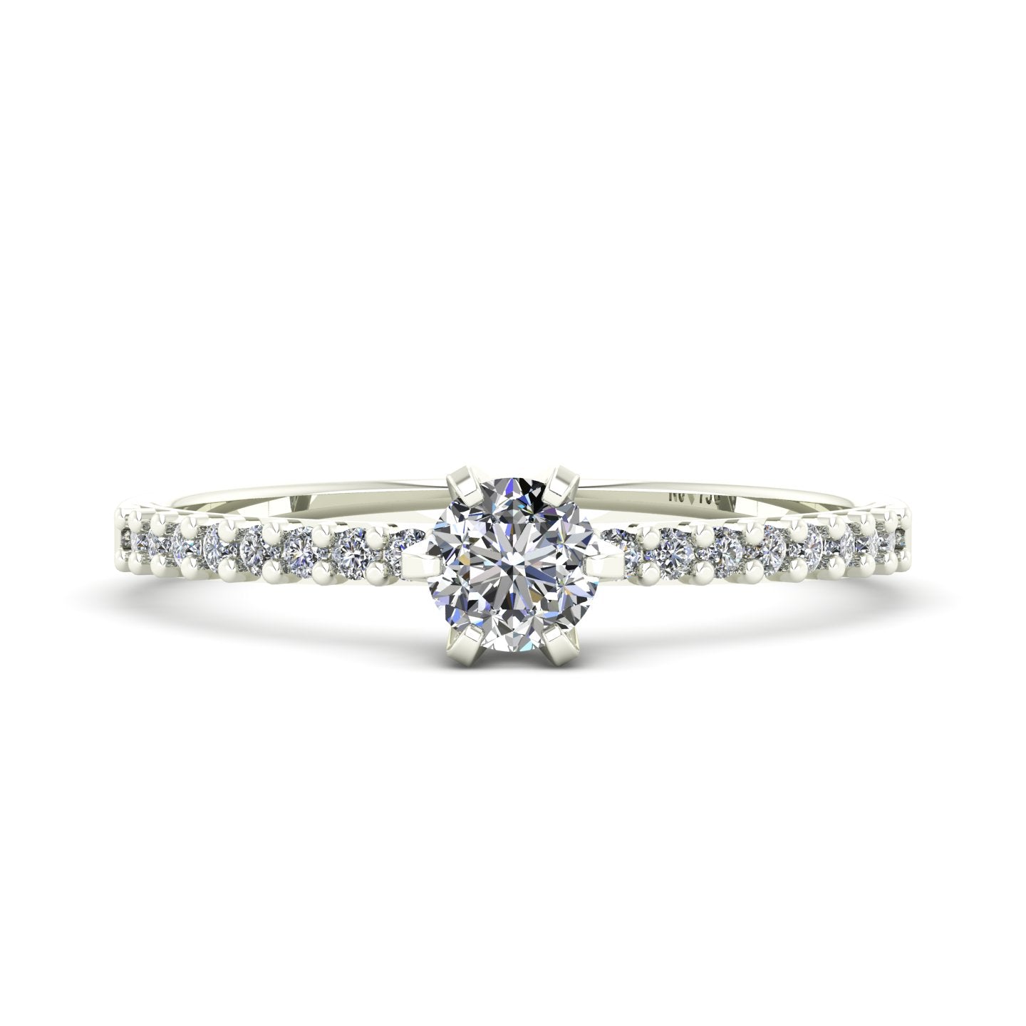 Anel de Noivado Elysian II Ouro 18k