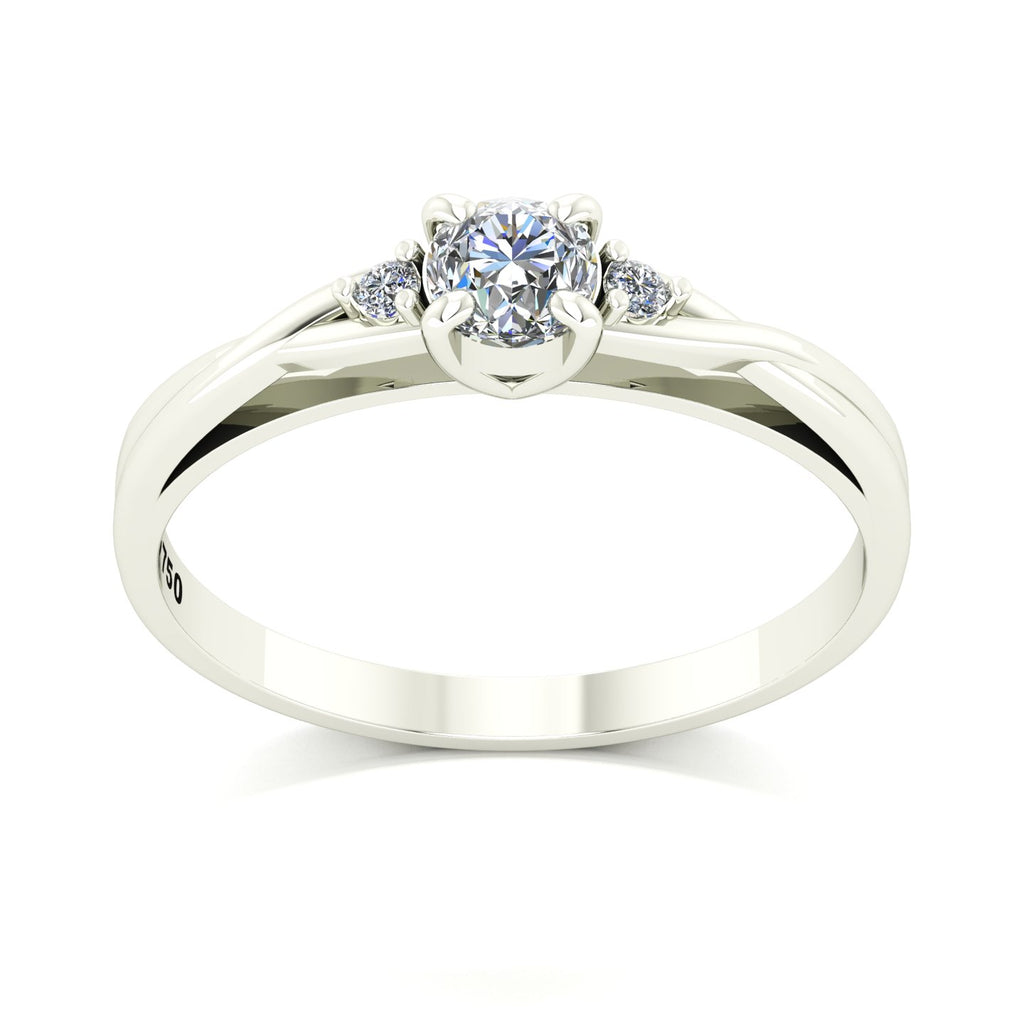 Anel de Noivado Harmony II Ouro 18k