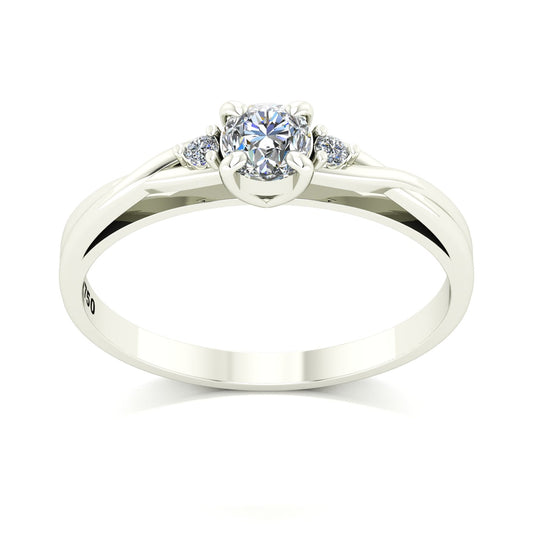 Anel de Noivado Harmony II Ouro 18k