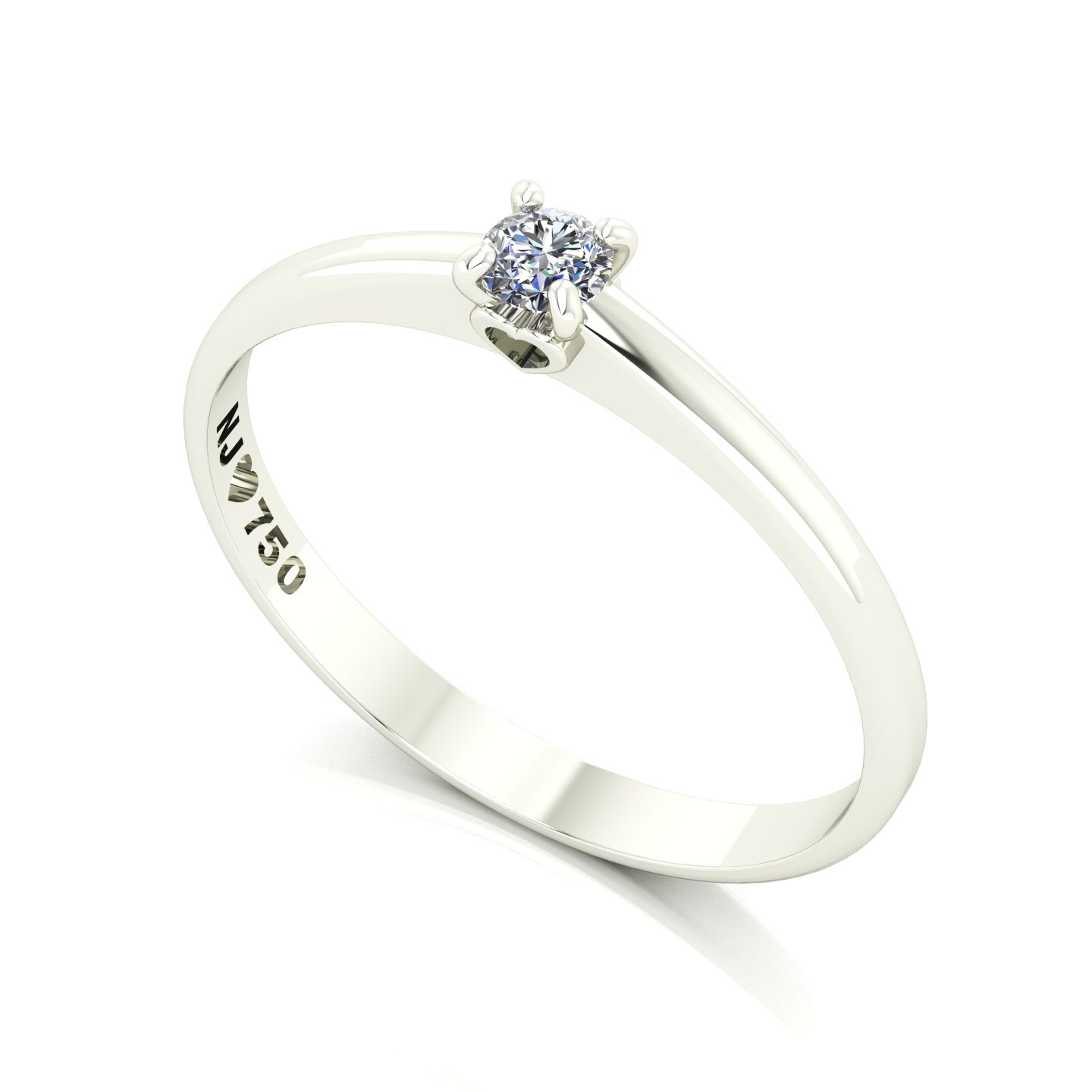 Anel de Noivado Charming Ouro 18k