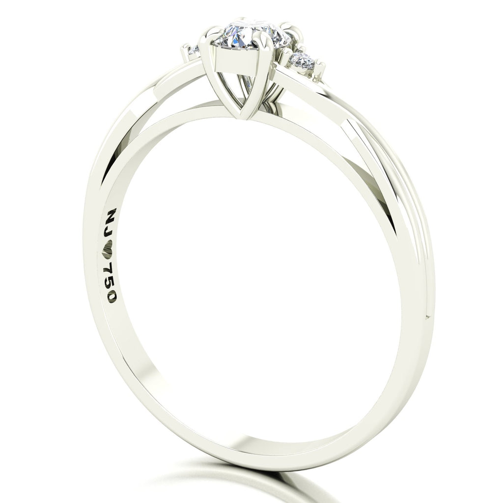 Anel de Noivado Harmony II Ouro 18k
