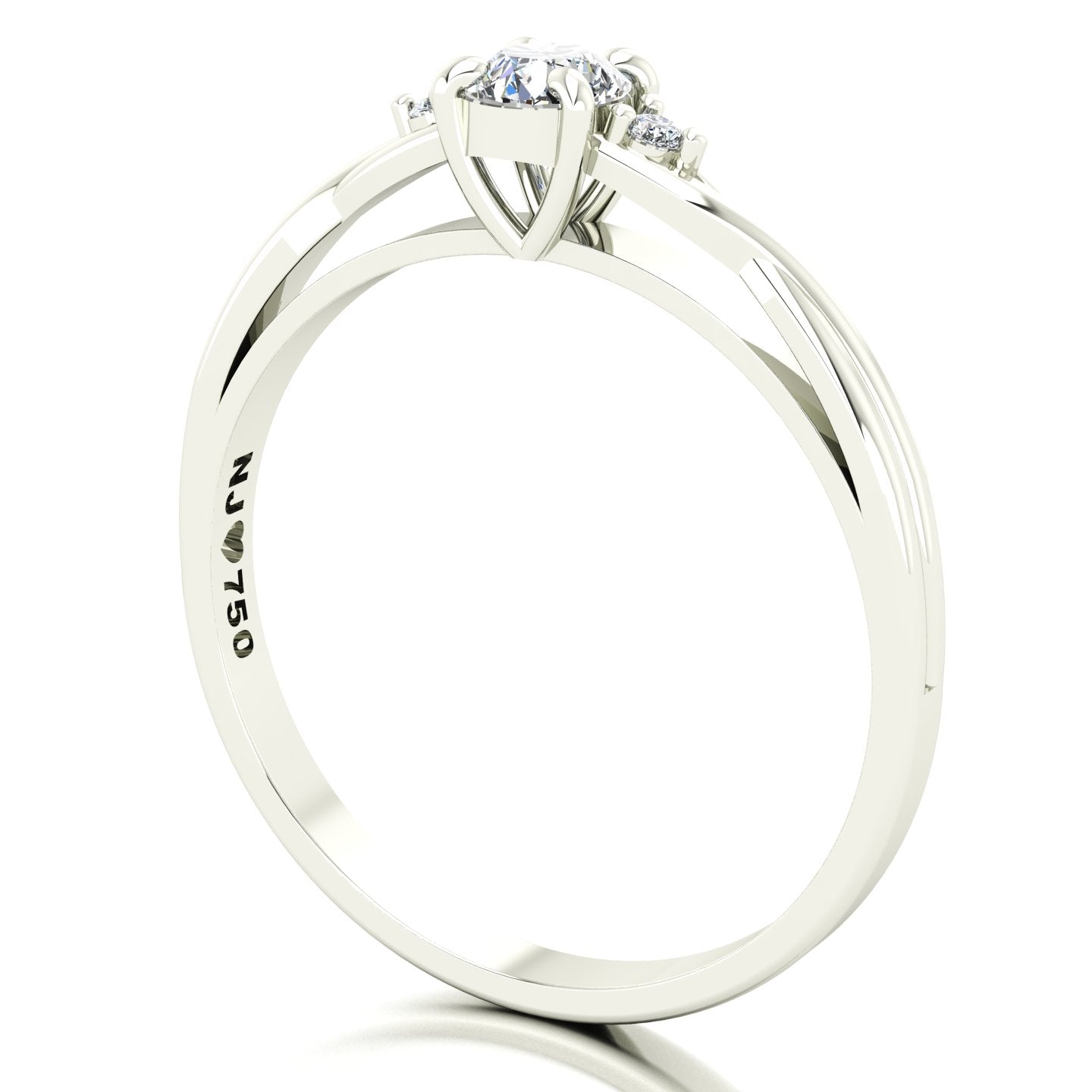 Anel de Noivado Harmony II Ouro 18k