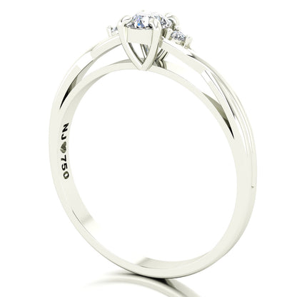 Anel de Noivado Harmony II Ouro 18k