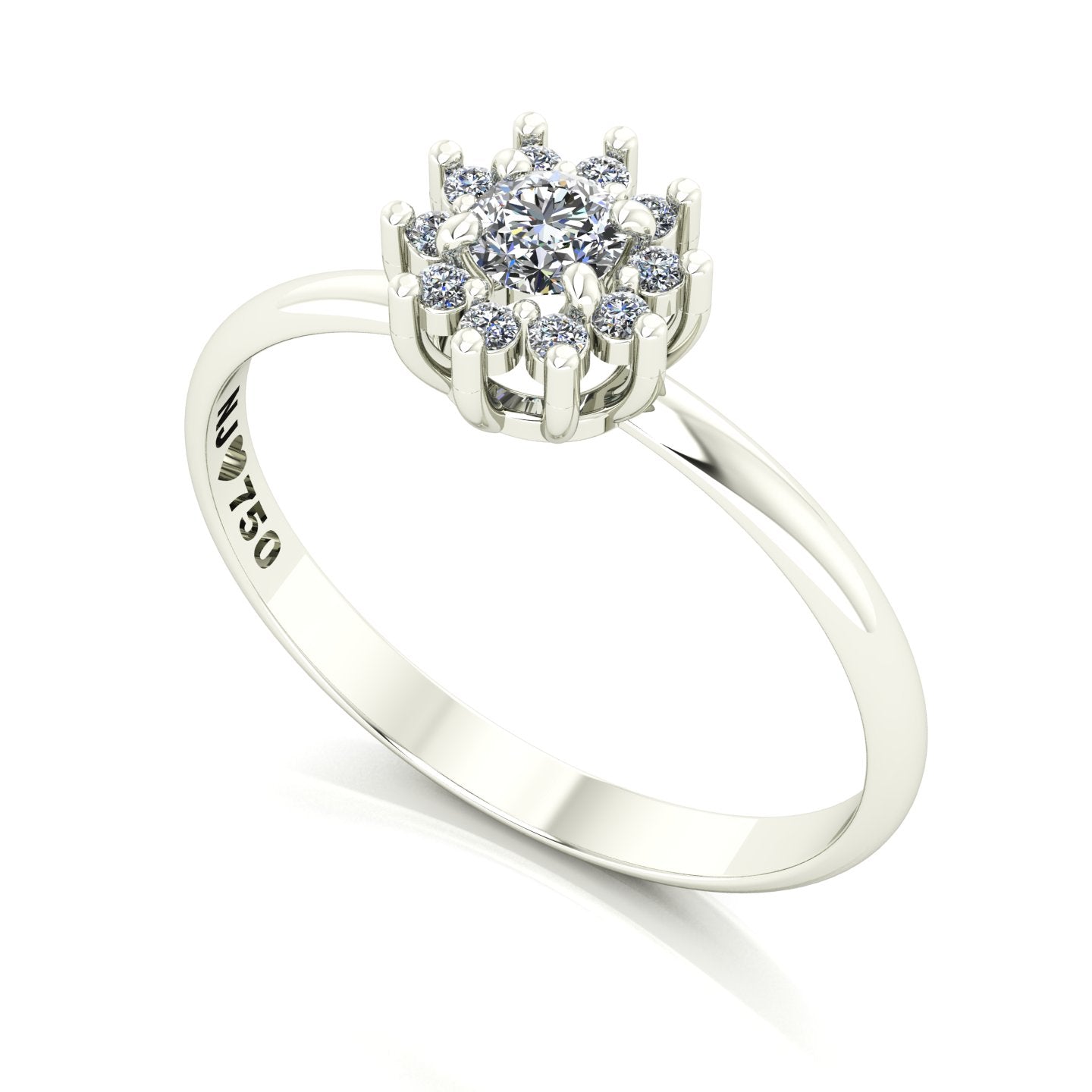 Anel de Noivado Joy Ouro 18k