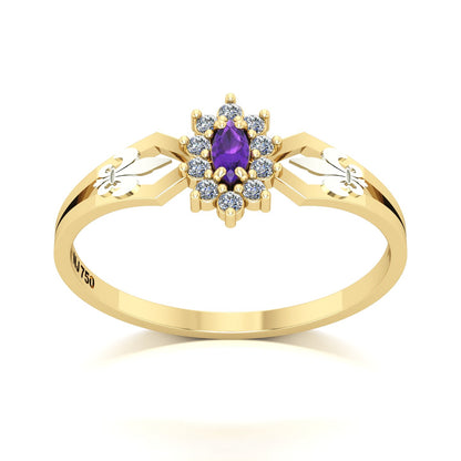 Anel de Formatura de Letras Lovely Ouro 18k