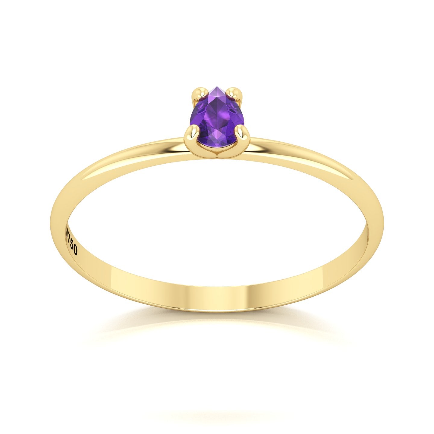 Anel de Formatura de Letras Rúna III Ouro 18k