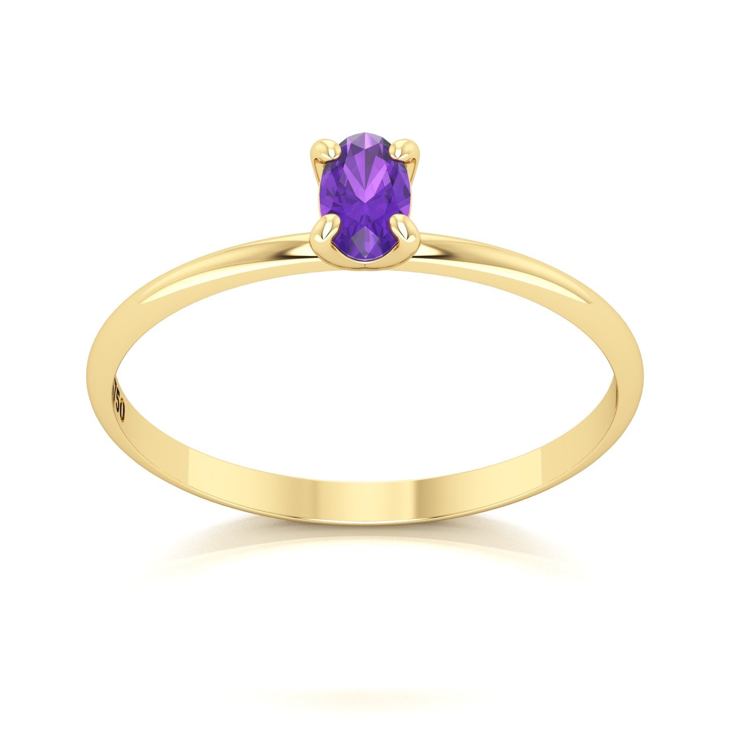 Anel de Formatura de Letras Rúna VII Ouro 18k