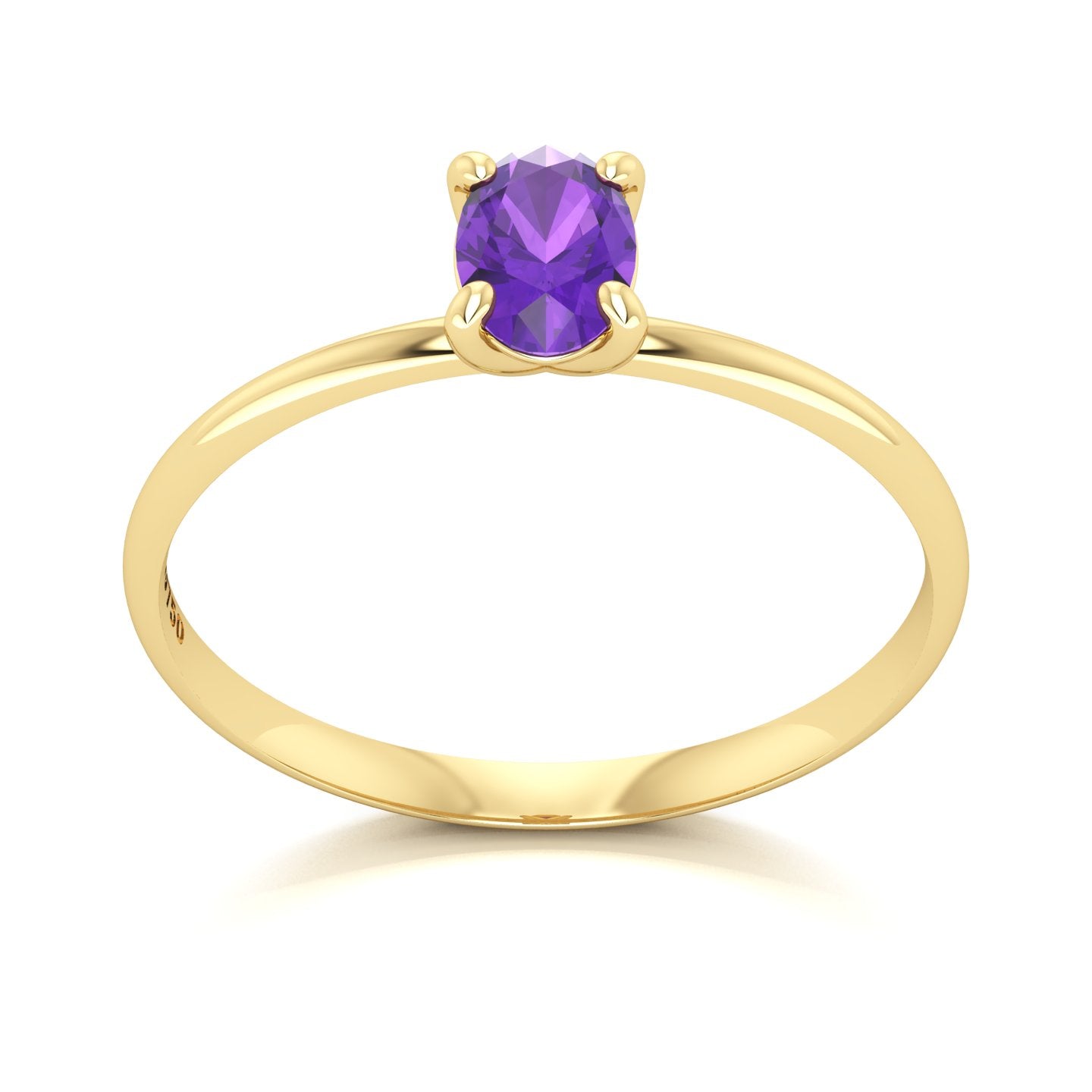Anel de Formatura de Letras Rúna VIII Ouro 18k