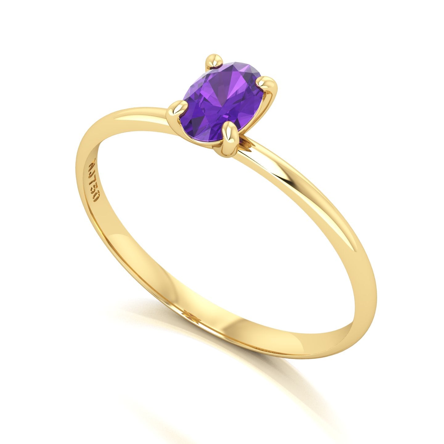 Anel de Formatura de Letras Rúna VIII Ouro 18k