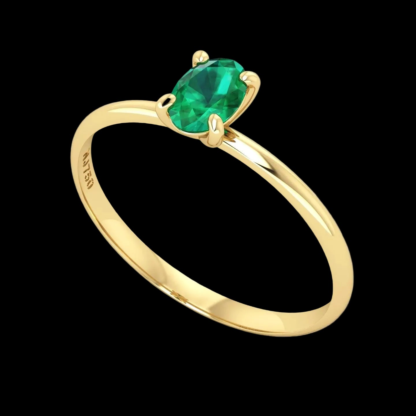 Anel de Formatura de Técnico em Enfermagem Rúna VIII Ouro 18k
