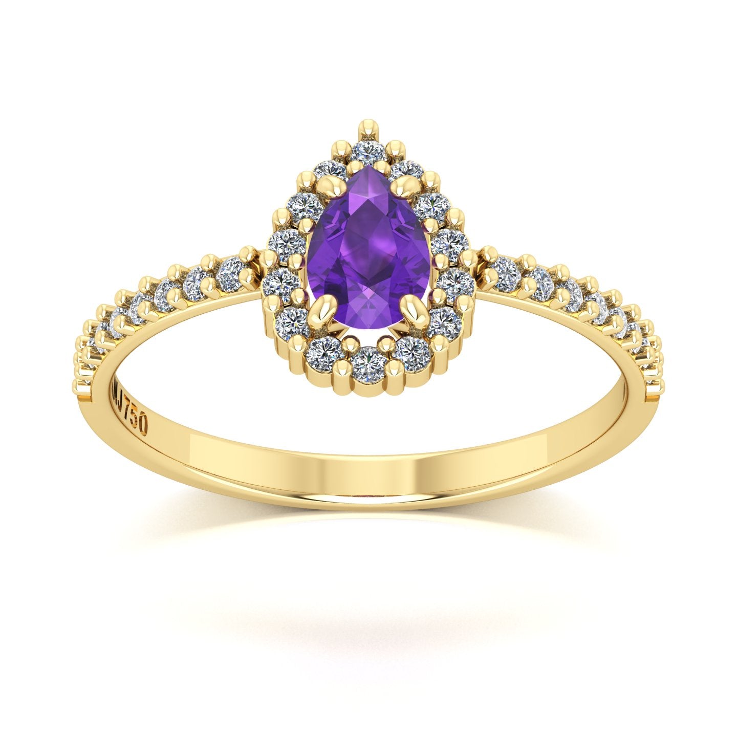Anel de Formatura de Letras Zareen I Ouro 18k