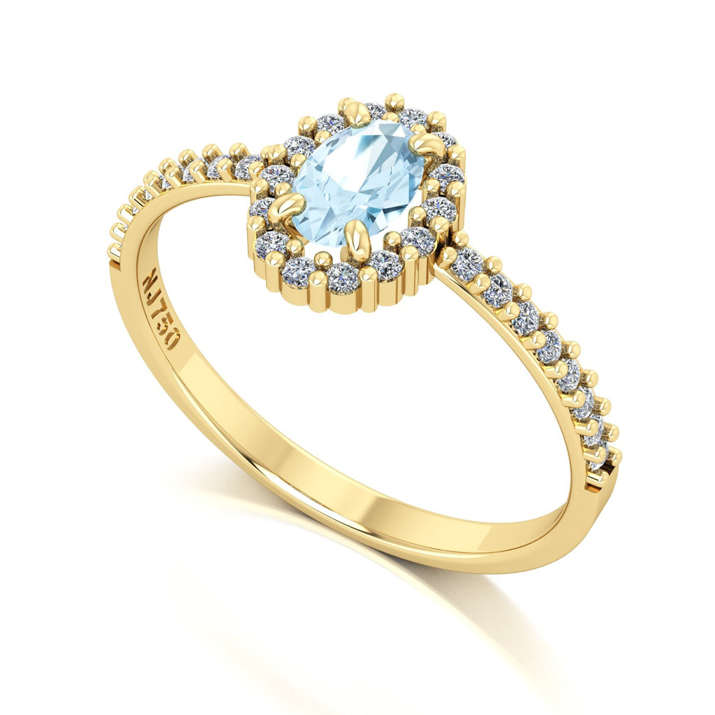Anel de Formatura de Biologia Zareen II Ouro 18k