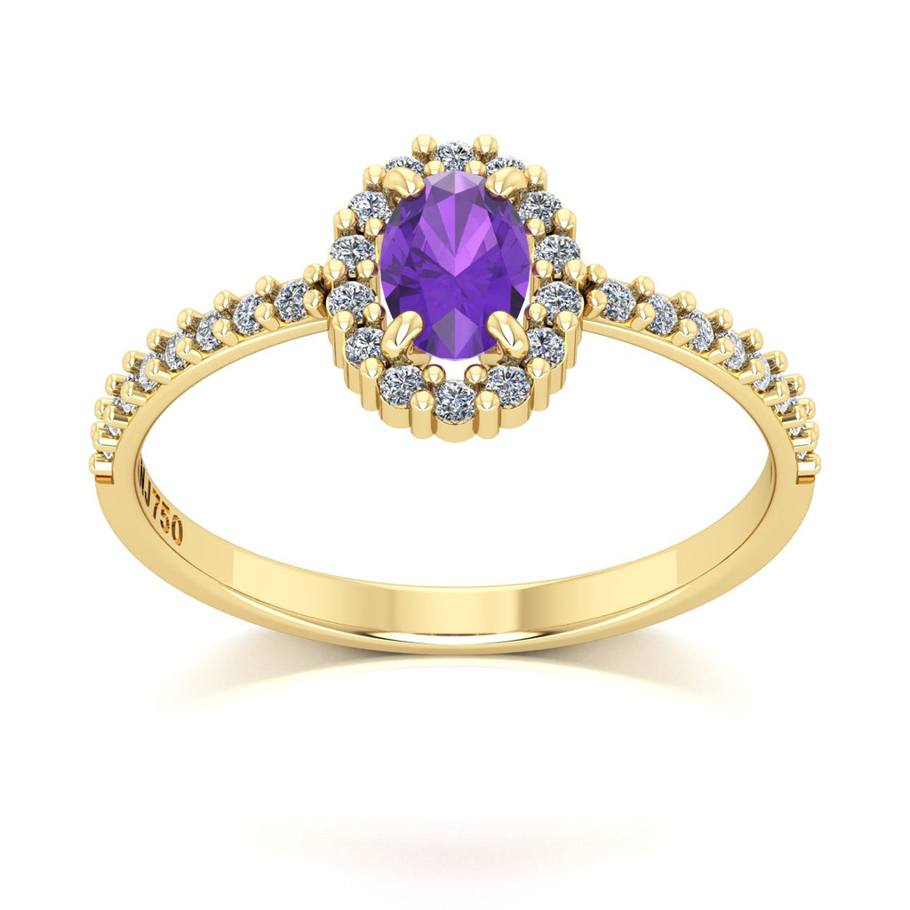 Anel de Formatura de Letras Zareen II Ouro 18k