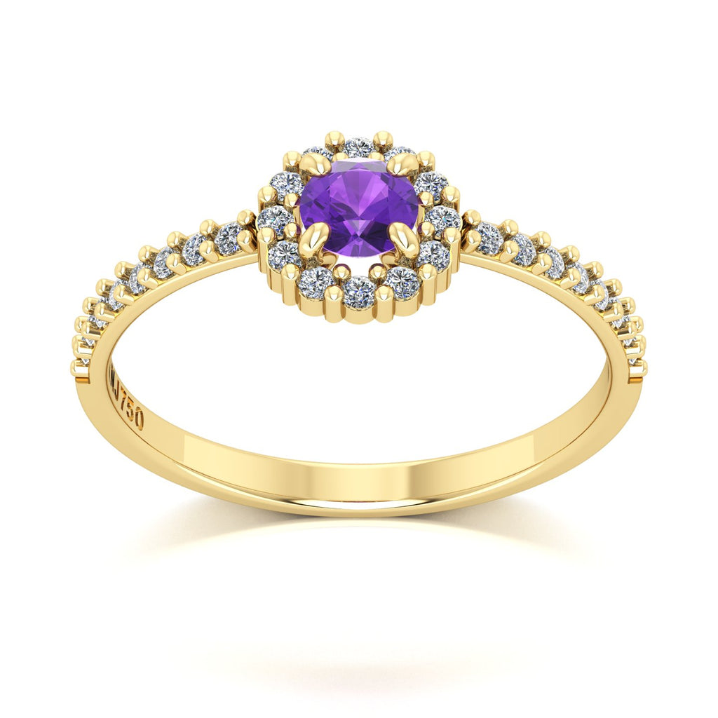 Anel de Formatura de Letras Zareen III Ouro 18k