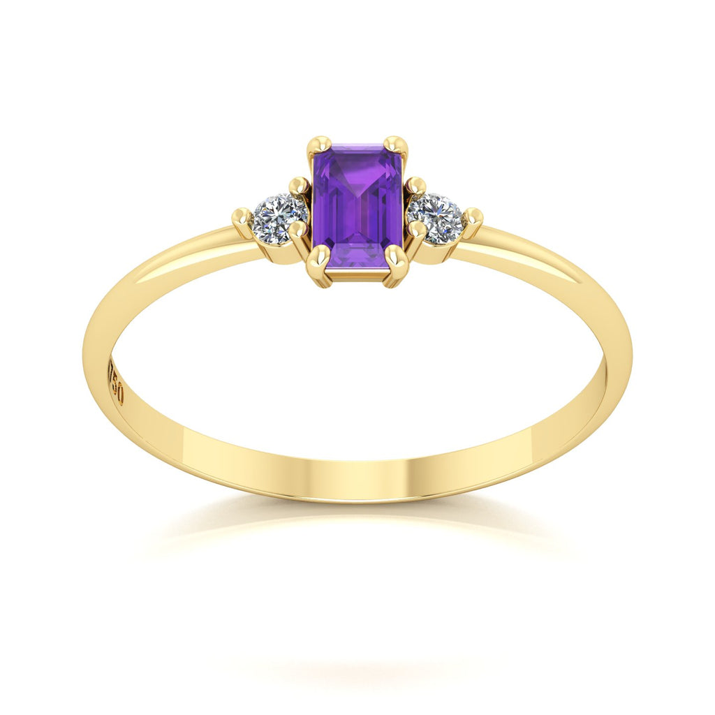 Anel de Formatura de Letras Ást II Ouro 18k